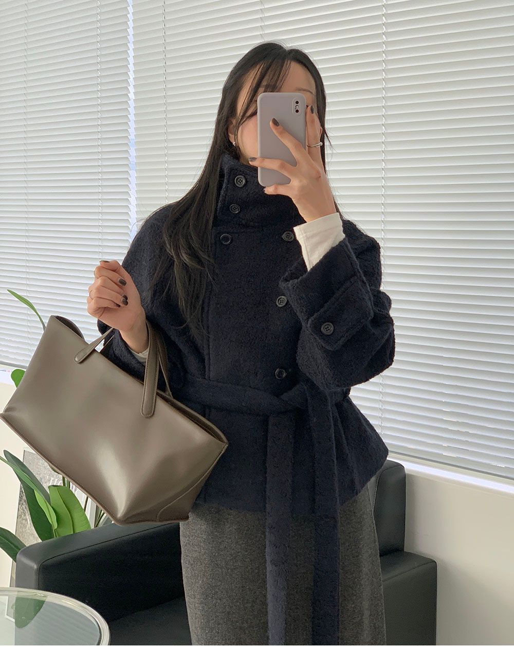라인 벨트 울코트 상세 이미지 3