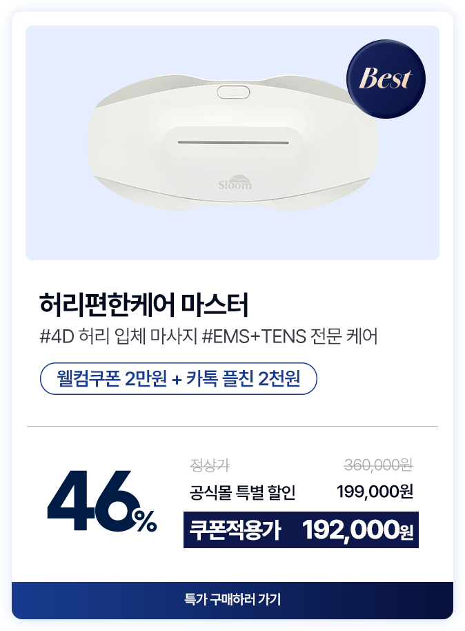허리편한케어 마스터 프리미엄 허리 마사지기