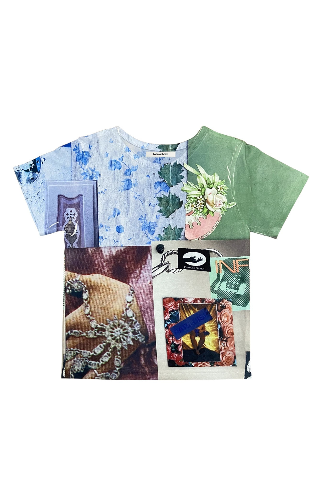 [TOOMUCHTAX] / ☆ COLLAGE01 BABY-T COLLAGE02 BABY-T (GREEN MIX) - toomuchtax