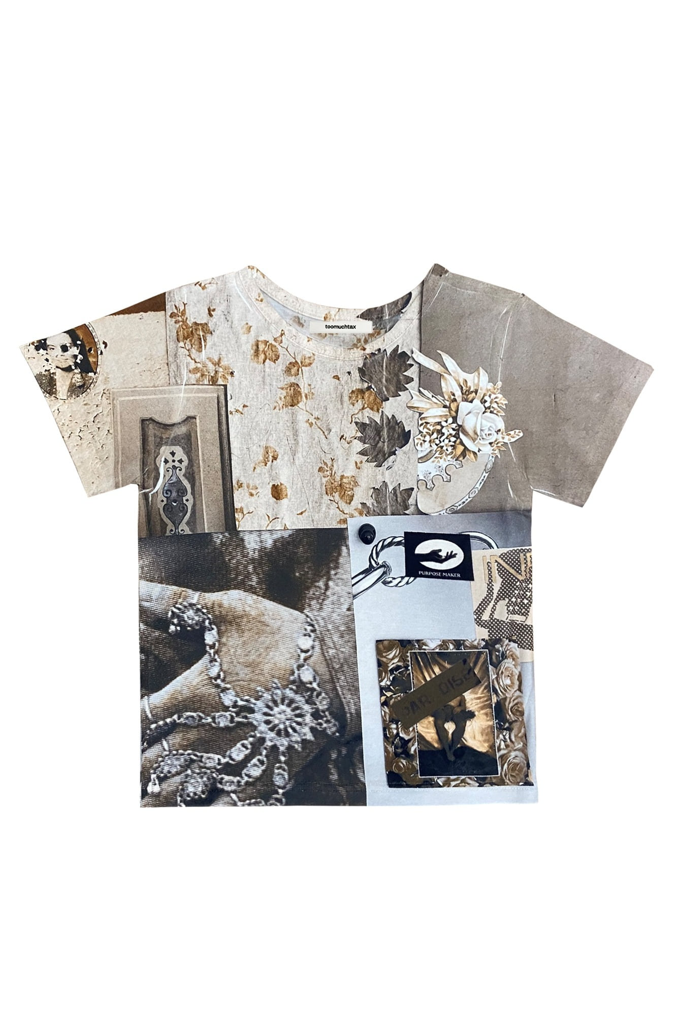 [TOOMUCHTAX] / ☆ COLLAGE01 BABY-T COLLAGE02 BABY-T (GREEN MIX) - toomuchtax