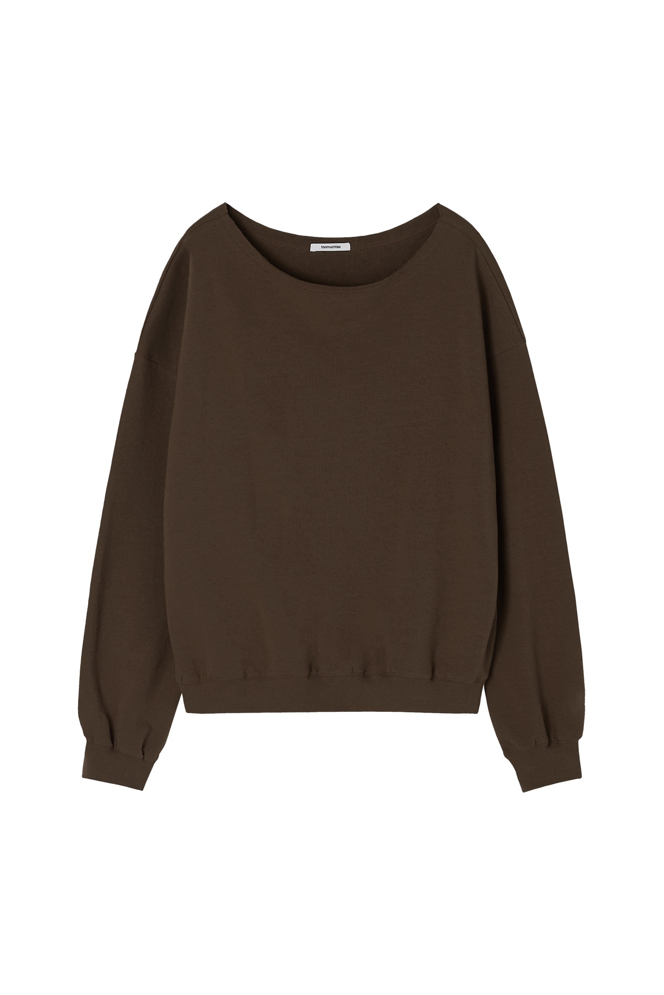 ◆TOOMUCHTAX◆ Asymmetric One Shoulder T-Shirt Brown TOOMUCHTAX Asymmetric One Shoulder T-shirt - Brown