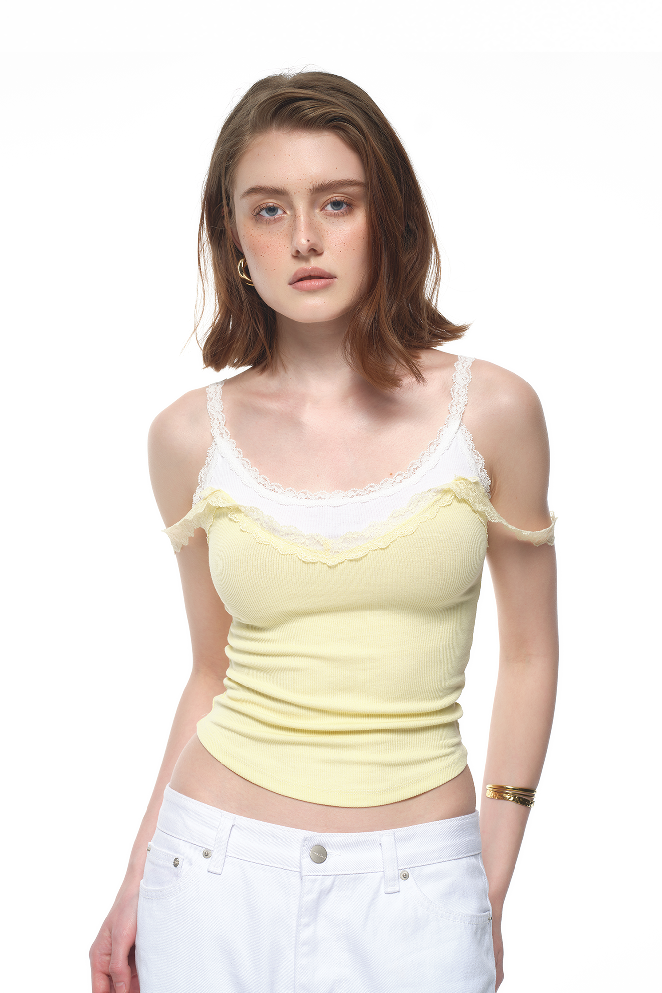 LAYERED LACE CAMI-TOP (LIGHT BLUE) - TOOMUCHTAX