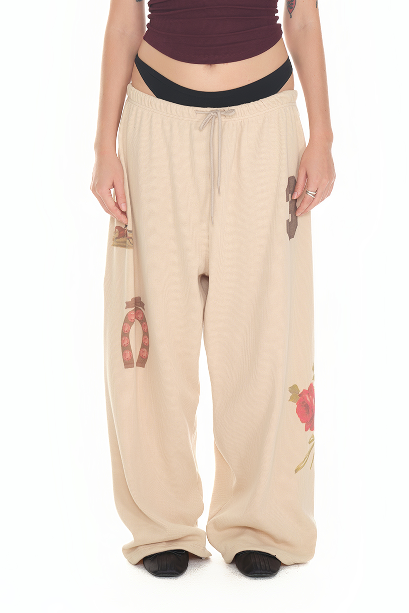 パンツ TOOMUCHTAX PRINTED WAFFLE PANTS (IVORY) MUSINSA | TOOMUCHTAX PRINTED WAFFLE PANTS (IVORY)