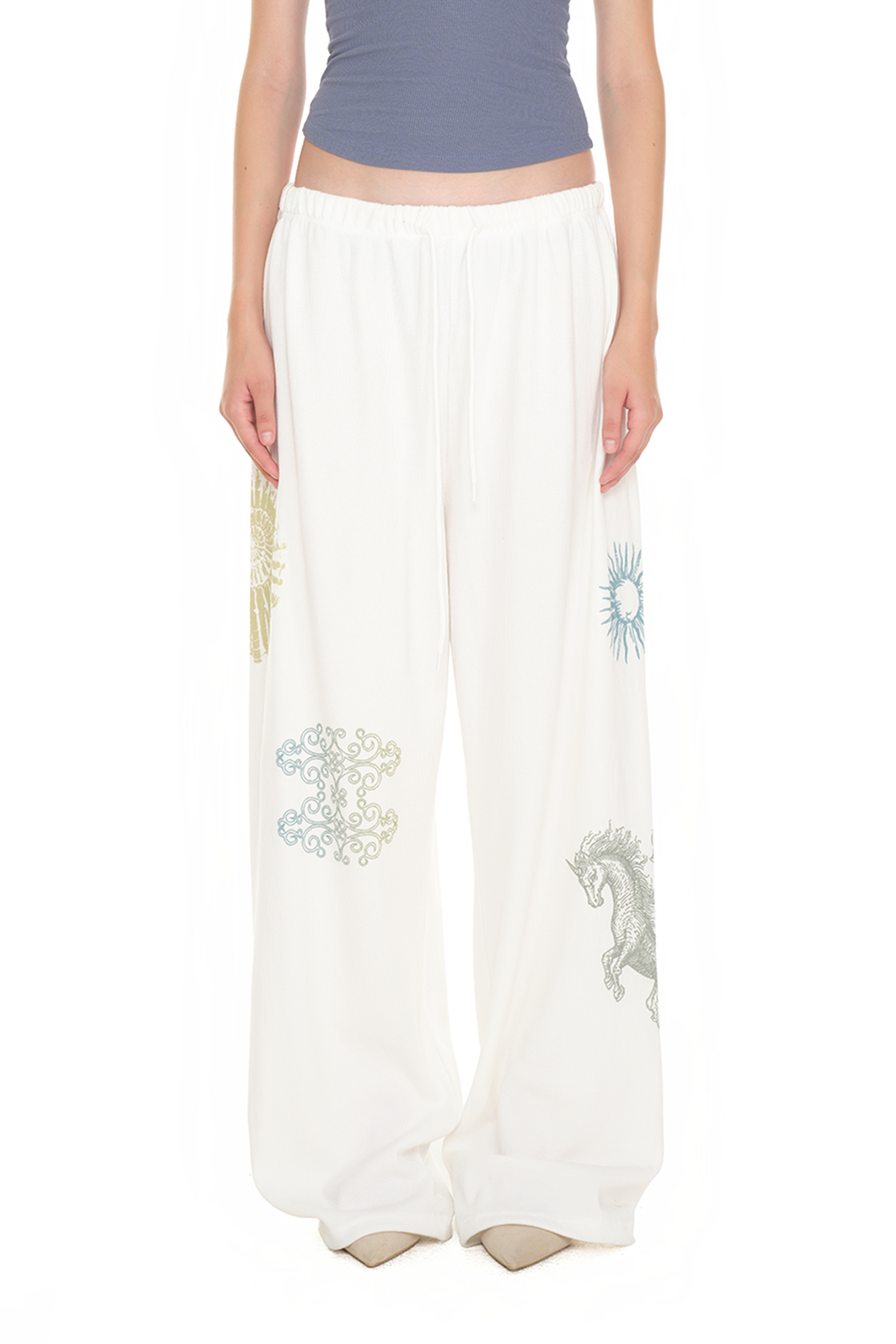 Tarot 02 Waffle Pants White | toomuchtax 투머치택스