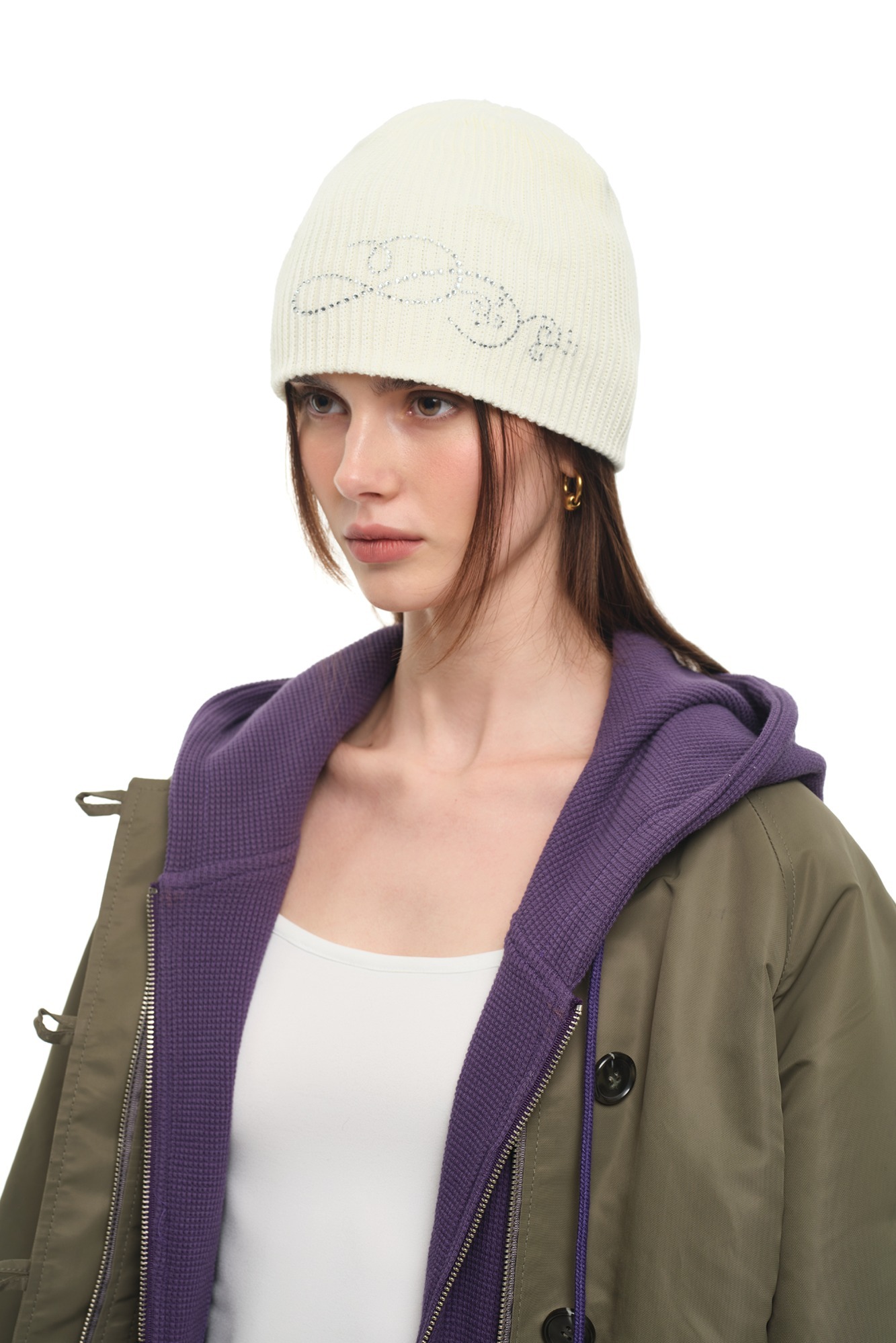 Hotfix Beanie Ivory | toomuchtax 투머치택스