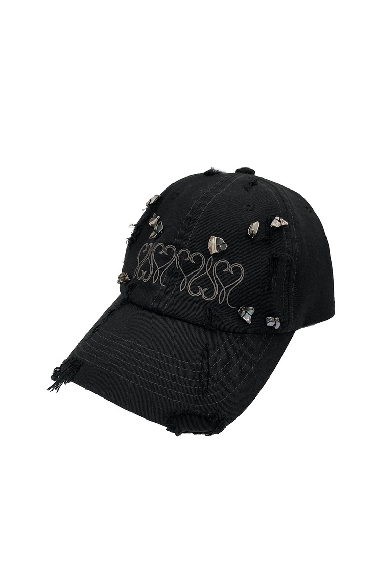 pwdapjpgdw様リクエスト商品 INFINITE LOVE DISTRESSED CAP INFINITE LOVE DISTRESSED CAP (WITH STONES) - toomuchtax