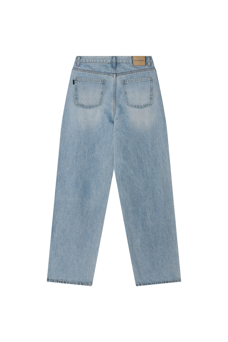 LOW RISE LOOSE-FIT JEANS (LIGHT BLUE) - TOOMUCHTAX