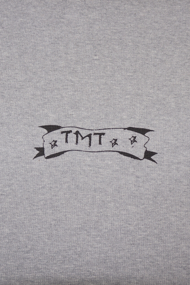 PRINTED WAFFLE PANTS (GREY) - toomuchtax