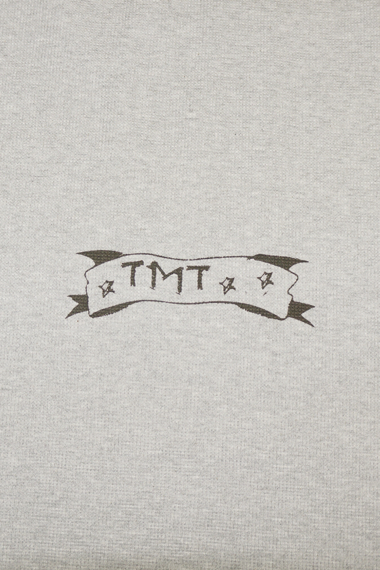 【韓国toomuchtax トゥーマッチタックス】PRINTED WAFFLE PANTS PRINTED WAFFLE PANTS (GREY) - toomuchtax