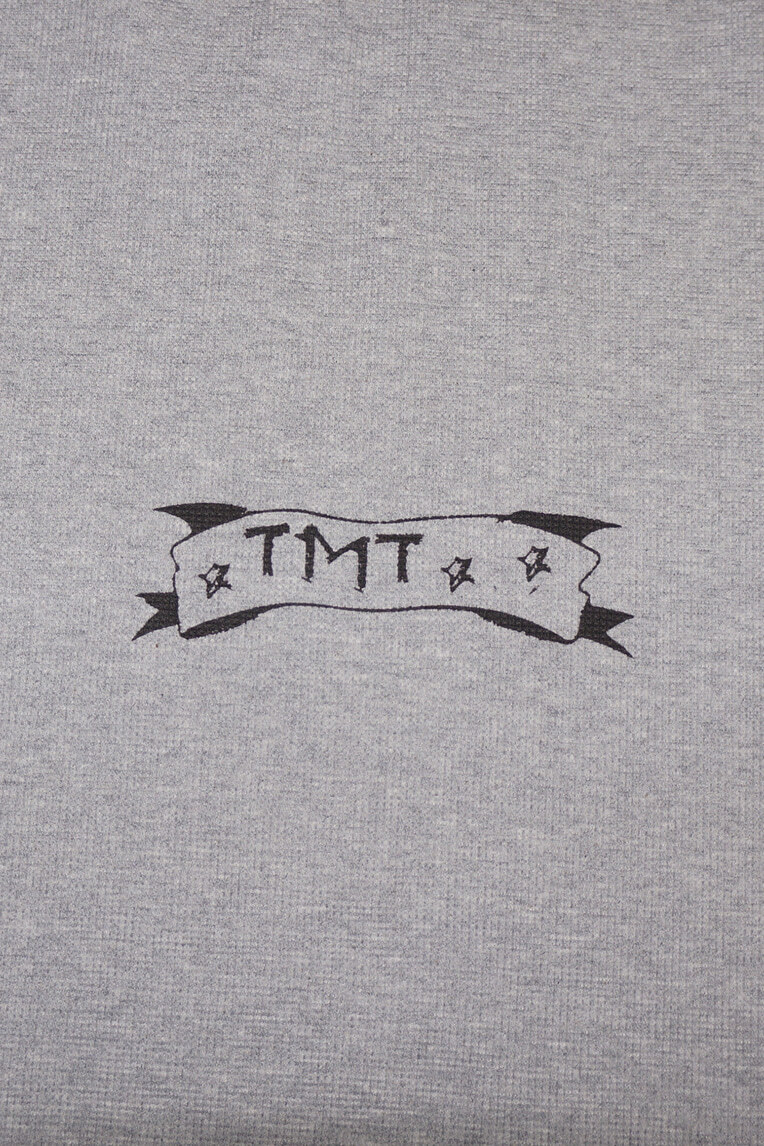 PRINTED WAFFLE PANTS (GREY) - toomuchtax PRINTED WAFFLE PANTS (GREY) - toomuchtax