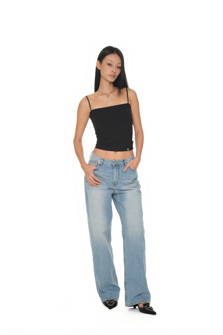 LOW RISE LOOSE-FIT JEANS (LIGHT BLUE) - toomuchtax
