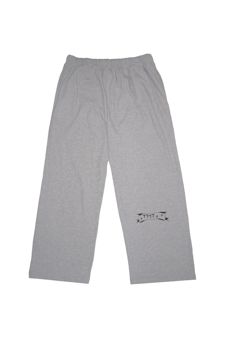 PRINTED WAFFLE PANTS (GREY) | toomuchtax