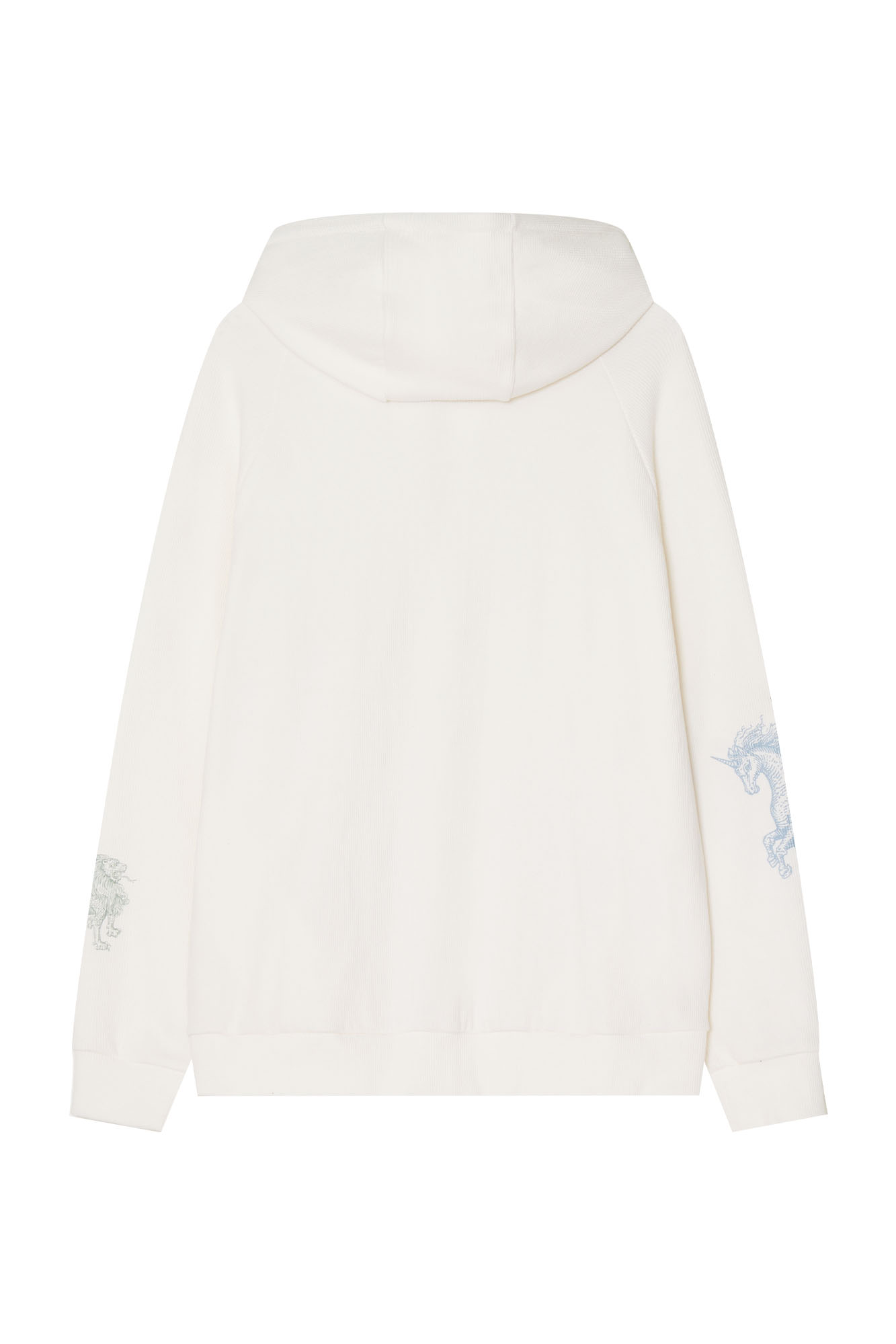 Tarot 02 Waffle Zip-Up Hoodie White | toomuchtax 투머치택스