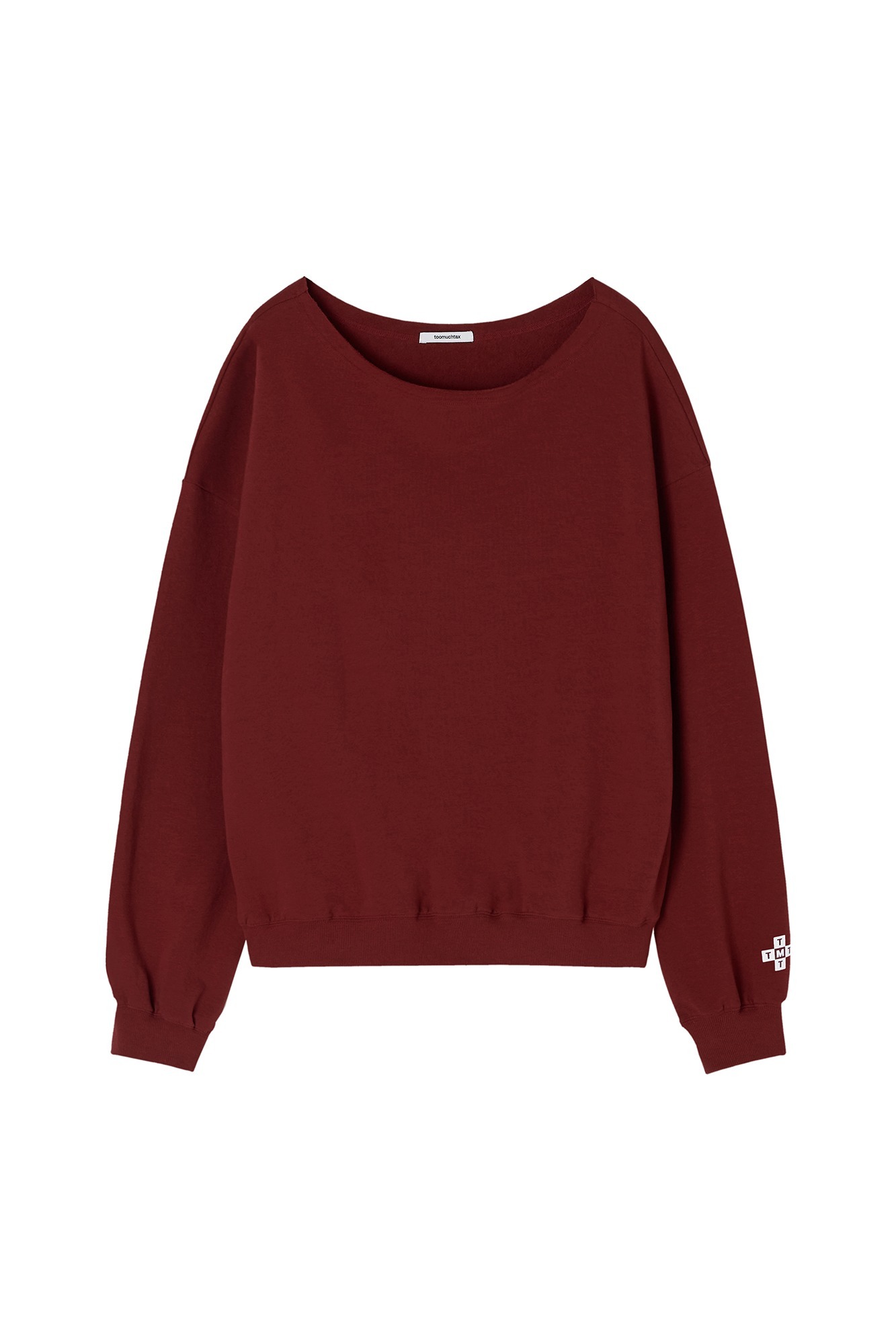 ◆TOOMUCHTAX◆ Asymmetric One Shoulder T-Shirt Brown shop - ESSENTIALS - toomuchtax