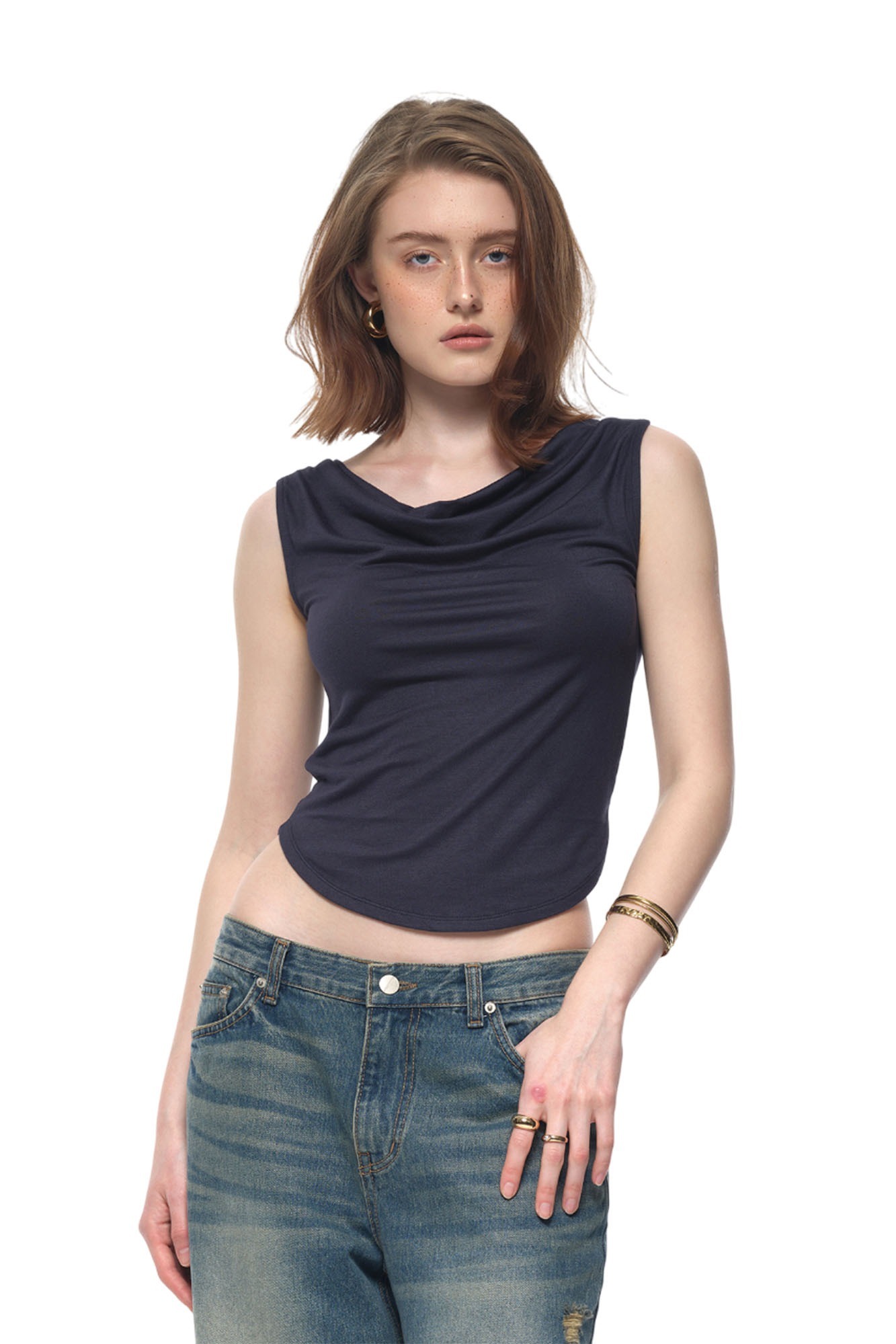 【toomuchtax】ASYMMETRIC ONE SHOULDER T-SHIRT ASYMMETRIC ONE SHOULDER T-SHIRT (BLACK) - TOOMUCHTAX