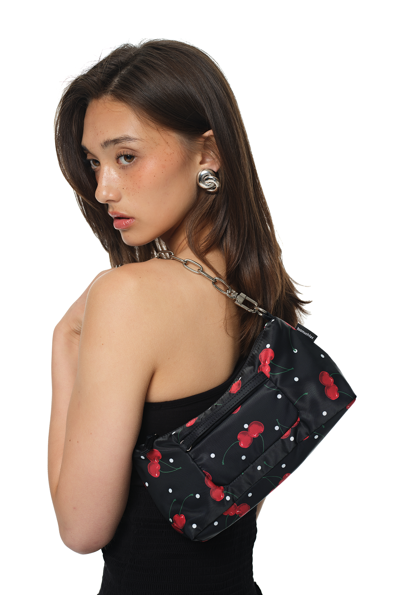[TOOMUCHTAX] / ☆ BLACK CHERRY BIG SCARF Ultra-thin Cashmere Scarf
