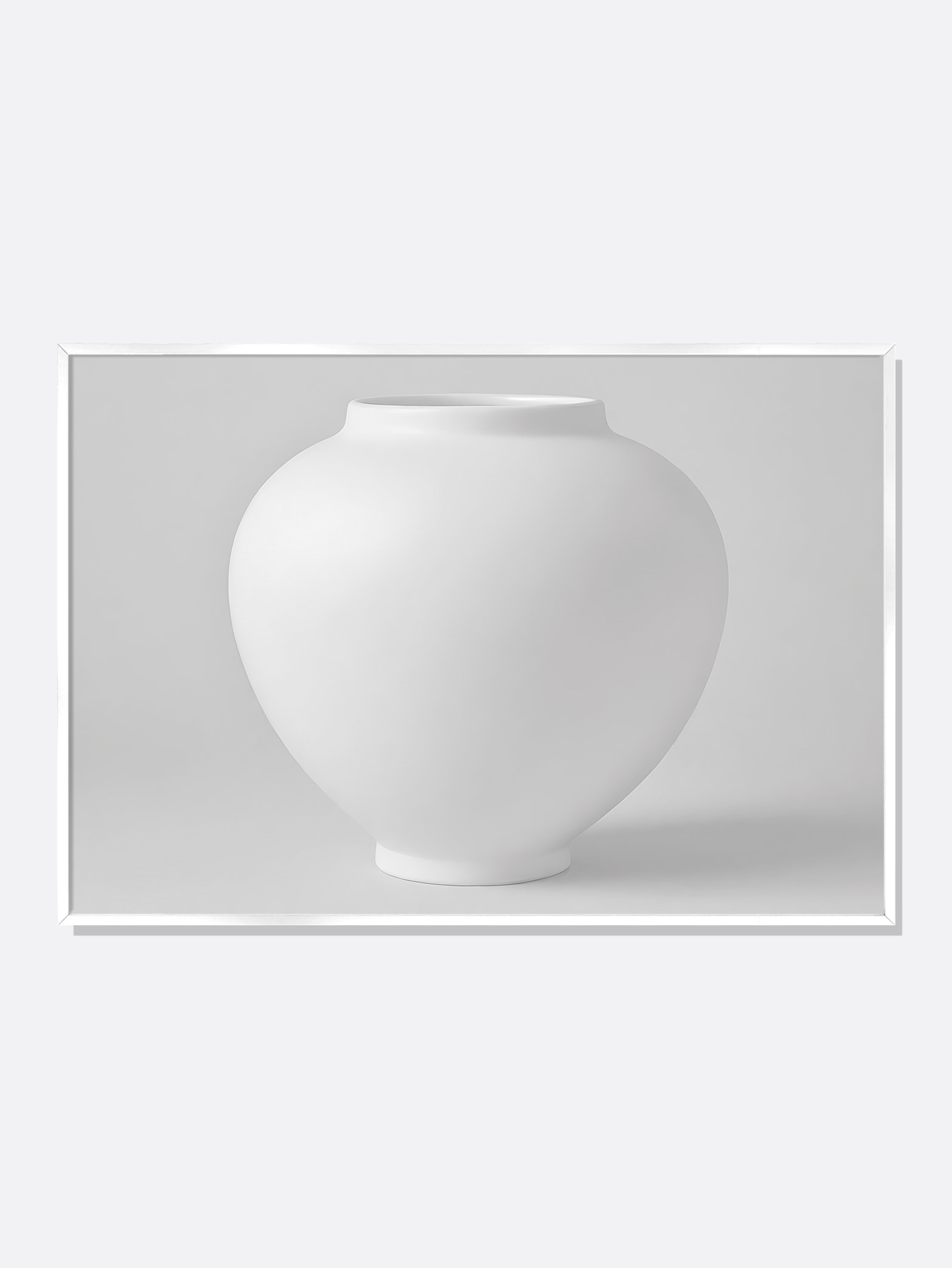 무광 달항아리 / 05 은색 가로형