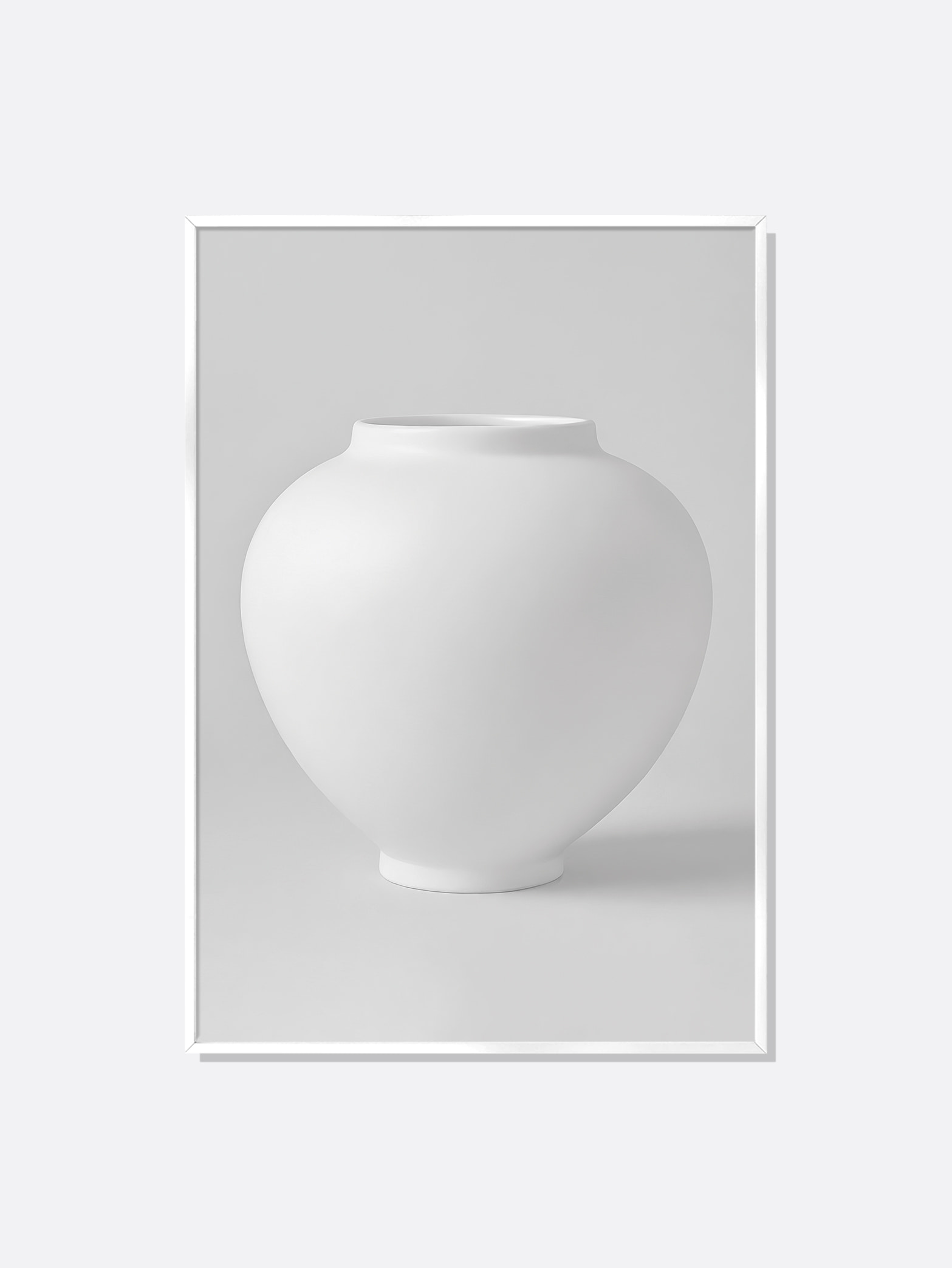 무광 달항아리 / 01 은색