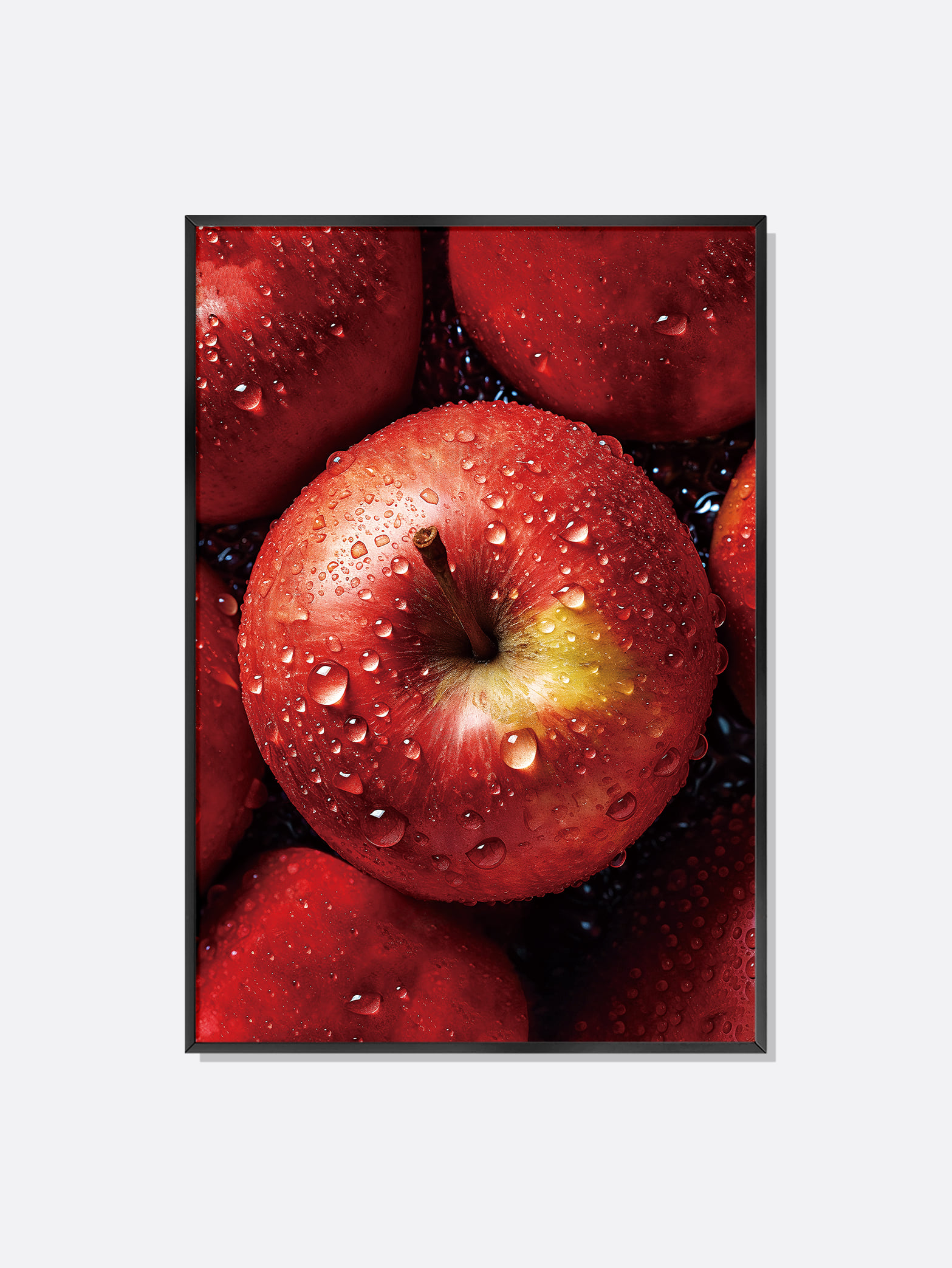 빨간 사과 Water Drop