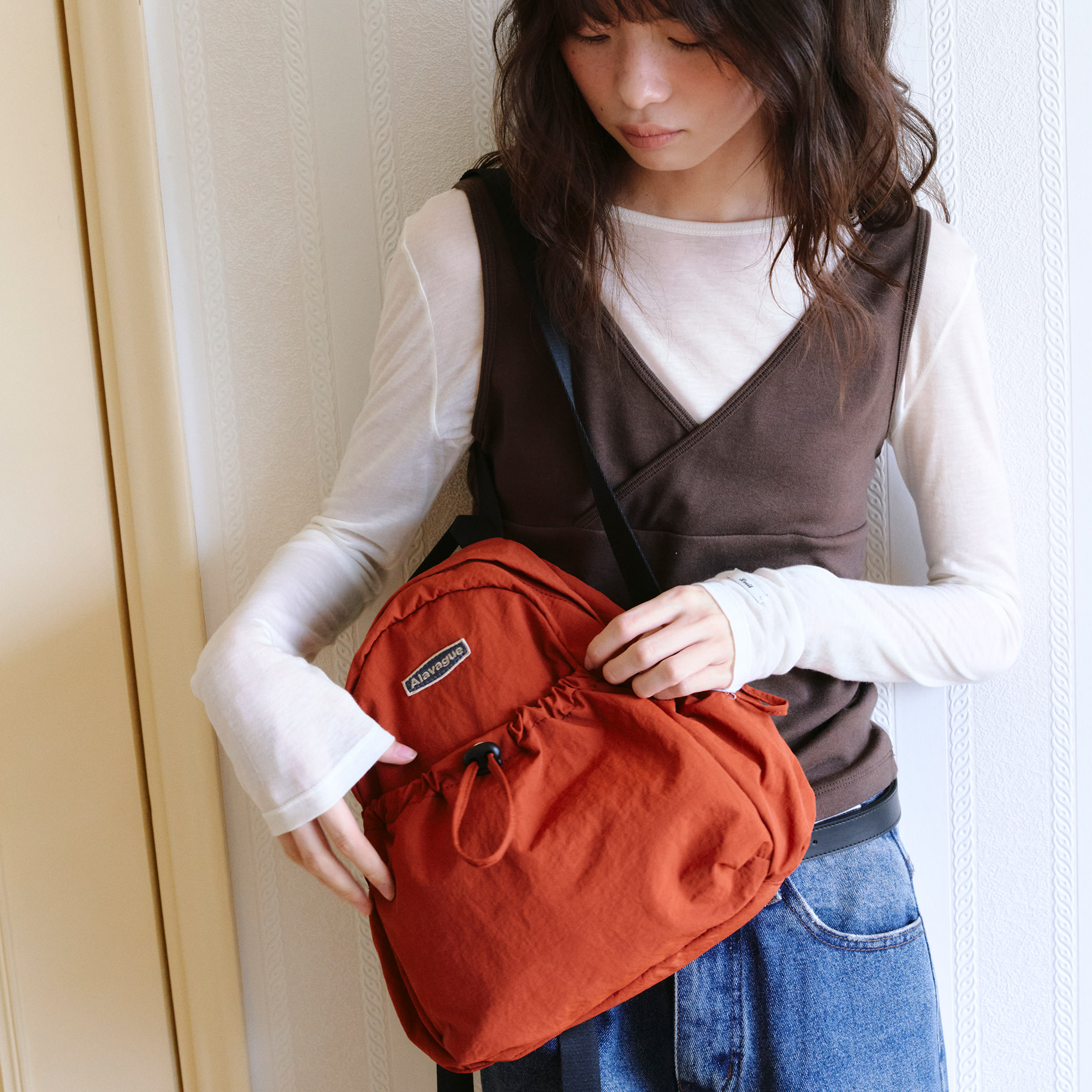 Alavague ジュゴンバッグ S - ブラック 韓国人気 ALAVAGUE アラバグ ジュゴンバッグ S - ブラック (バック