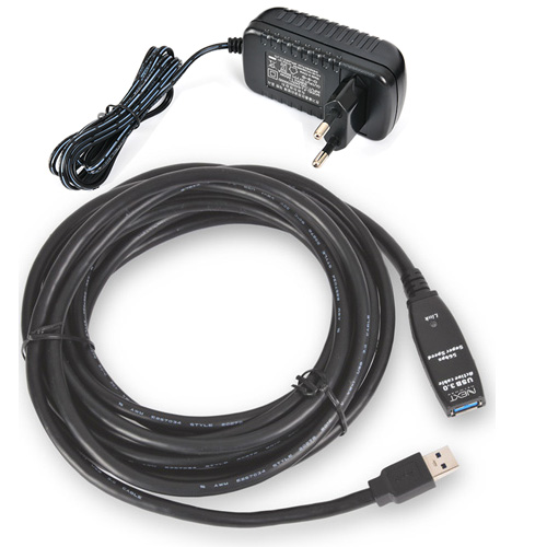 NEXT-USB05U3PW USB 3.0 리피터 5M 연장케이블 DC5V 아답터 포함