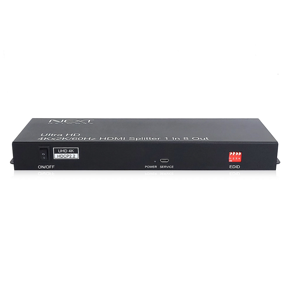 NEXT-408SP4K60 1:8 HDMI 모니터 분배기 V2.0 UHD 4K