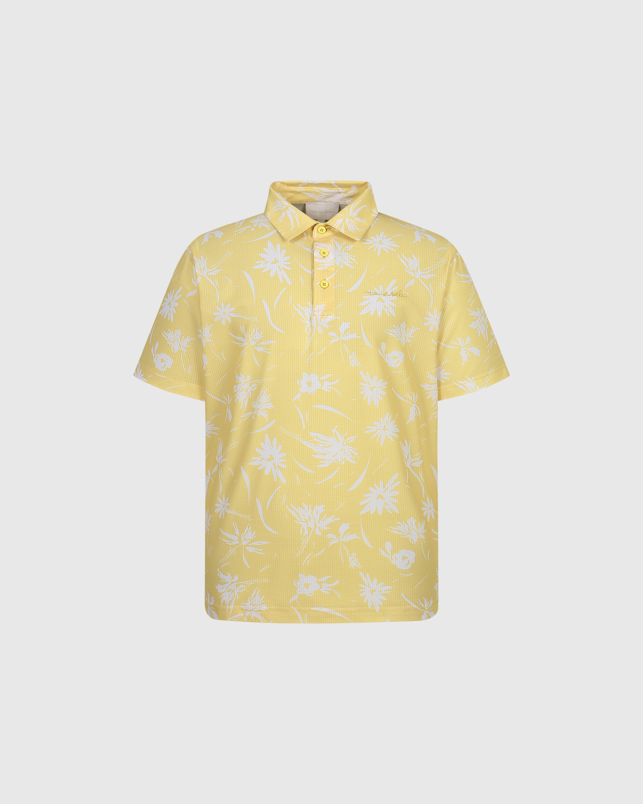 남성 패턴 프린트 티셔츠 (머스타드)