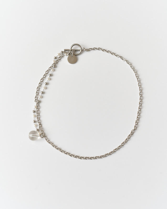side clear 𝒩ecklace - DAIN LEE
