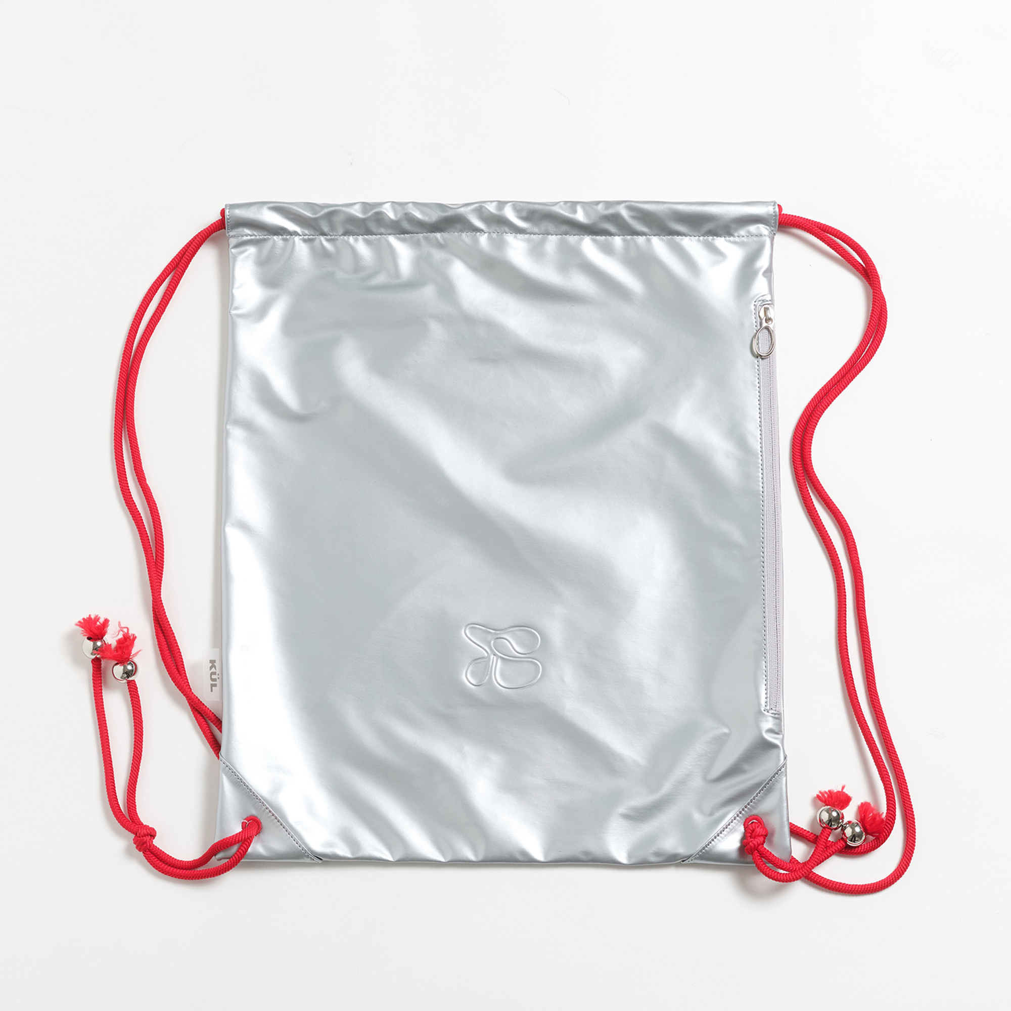 KÜL embossed string bag [Silver]