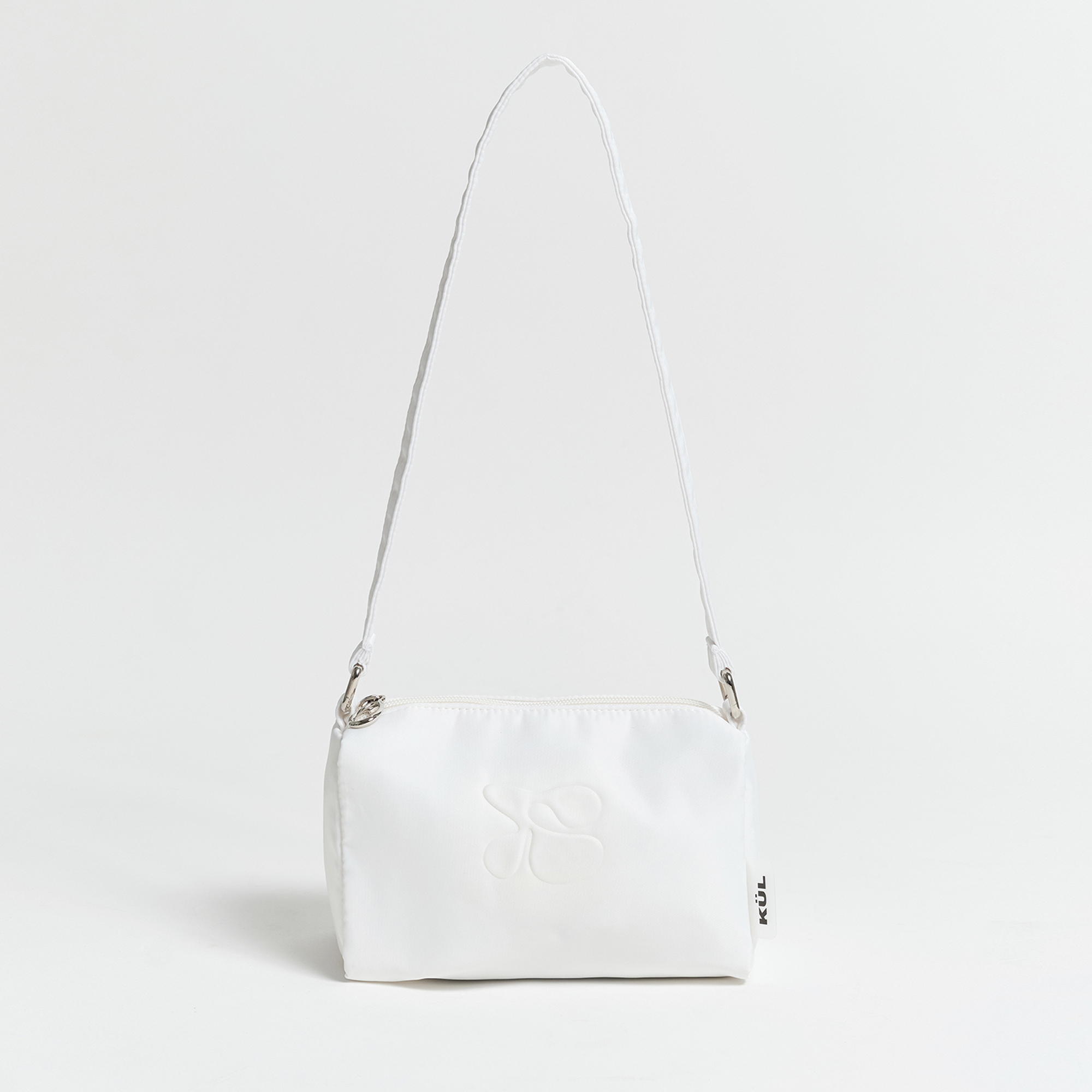 [B-grade] KÜL embossed mini bag [White]
