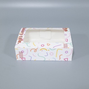 (제작) 투명창 접이식 원터치 도넛박스 뒷면열림형 인쇄 주문제작 / 최소수량 1,000장