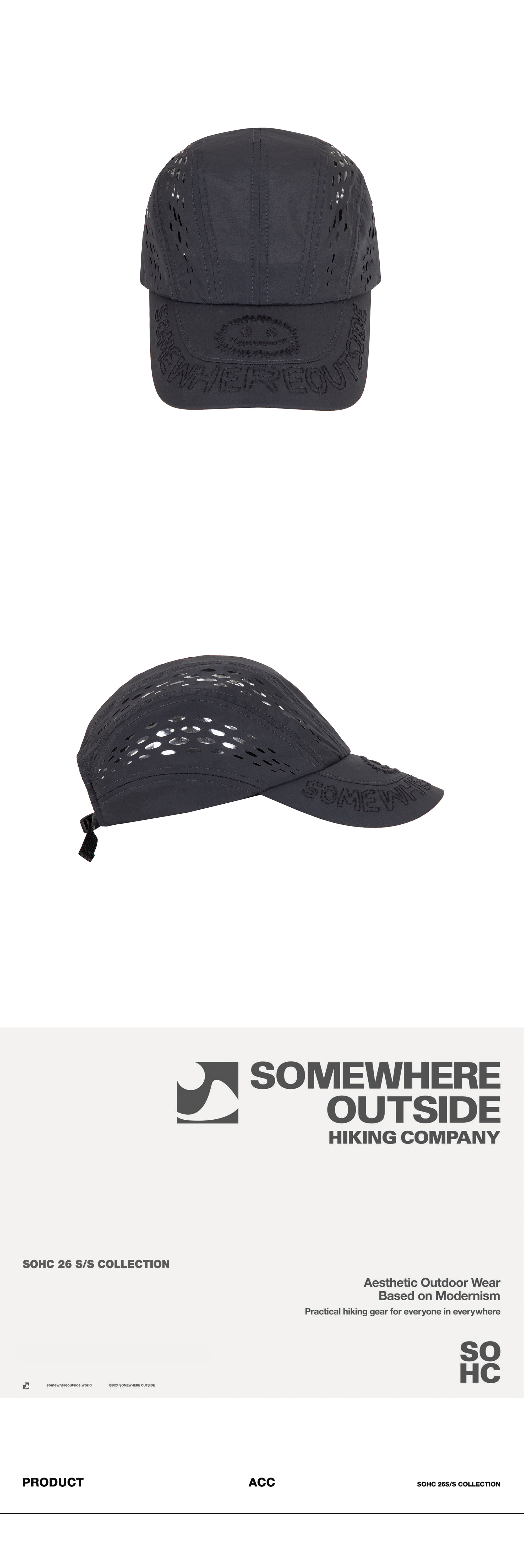 SOHC Patterned Vent Cap_12VSC905 CHARCOAL - SOHC