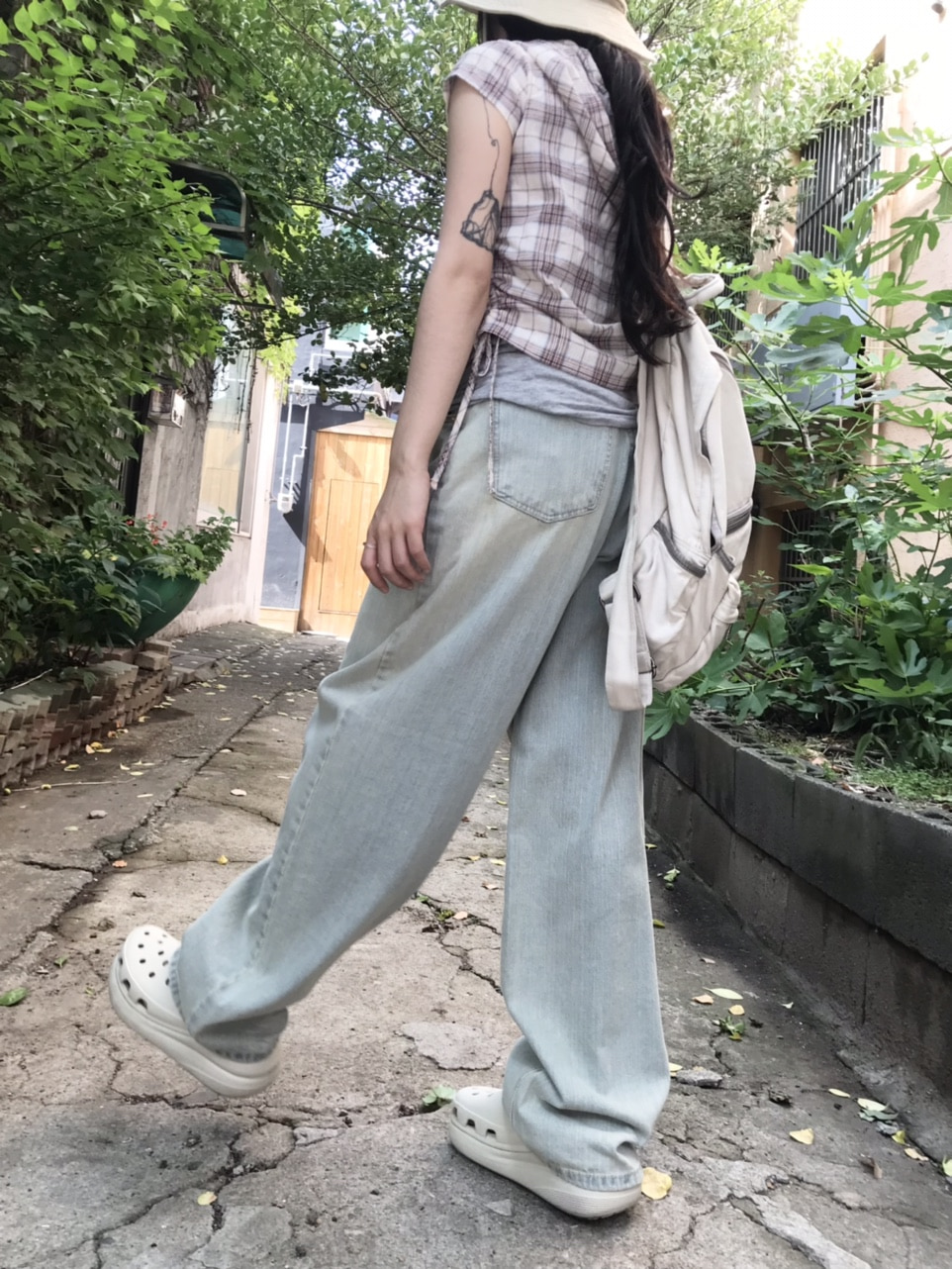 【hippiedippy】stitch denim pt stitch denim pt - hippiedippy 히피디피