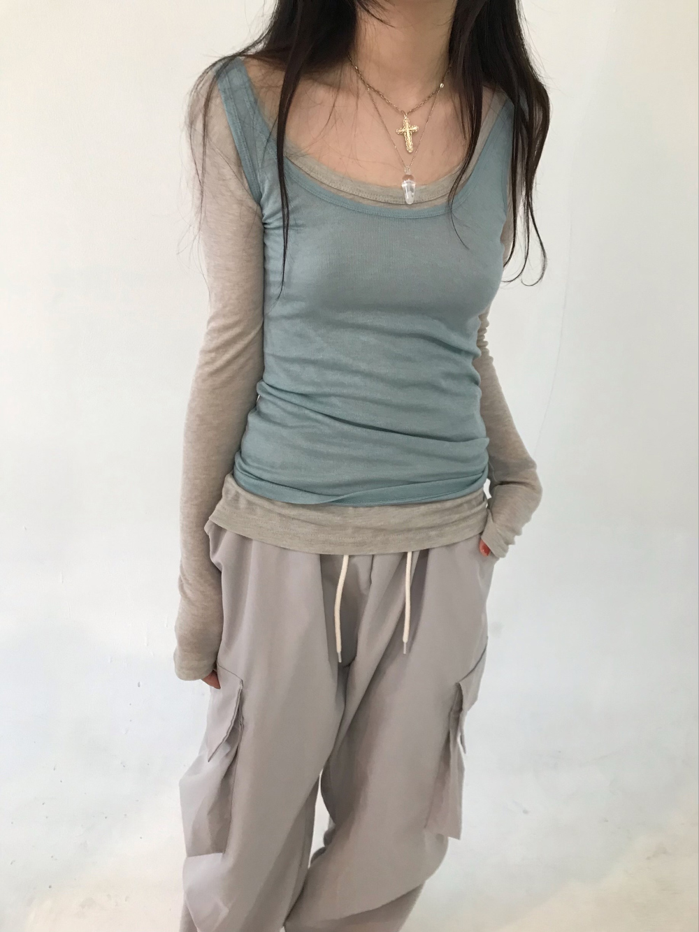 【hippiedippy】2 tuck cargo pt 2 tuck cargo pt (3color) - hippiedippy 히피디피