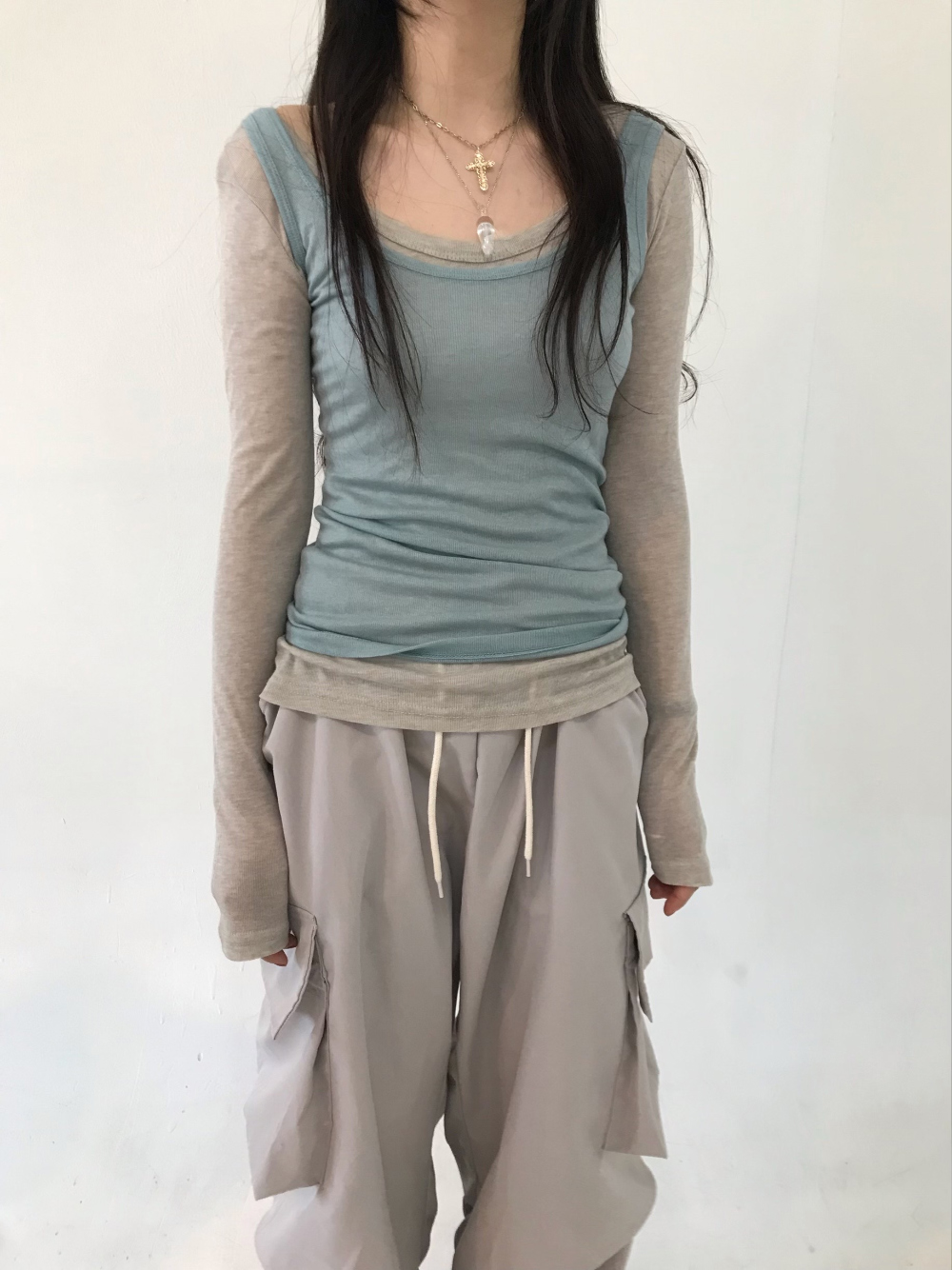 2 tuck cargo pt (3color) - hippiedippy 히피디피