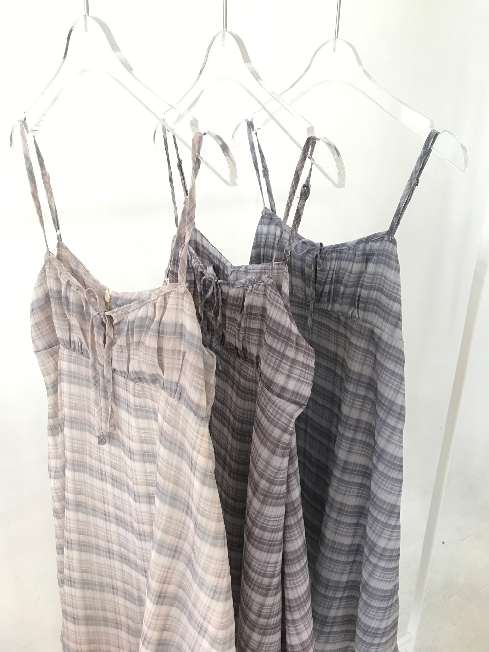 hippiedippy☆peony check ops peony check ops (3color) - hippiedippy 히피디피