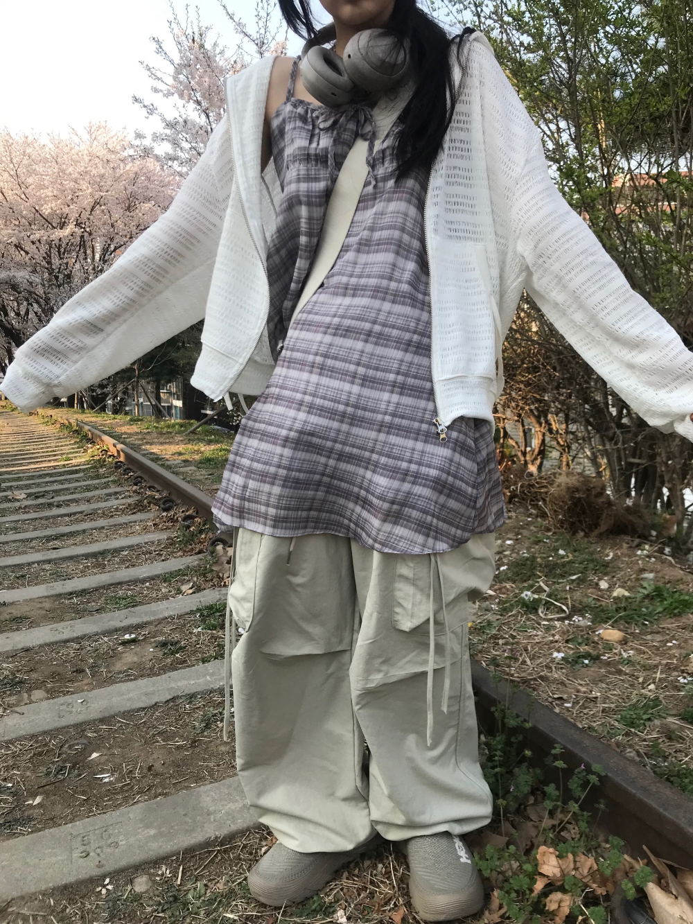 peony check ops (3color) - hippiedippy 히피디피