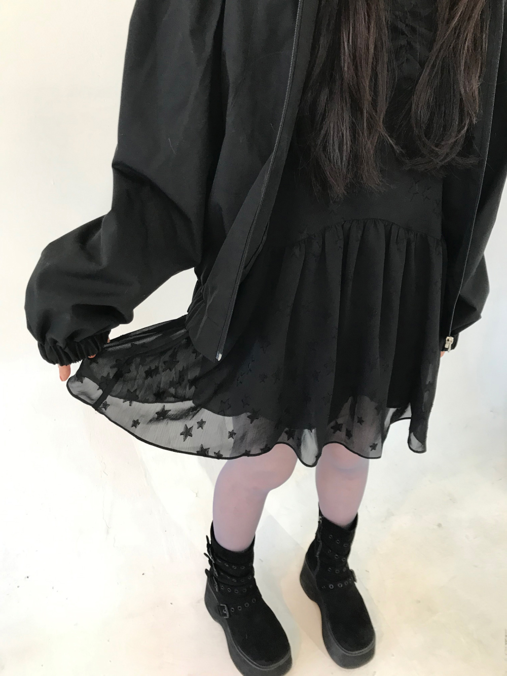 chiffon stars ops (2color) - hippiedippy 히피디피