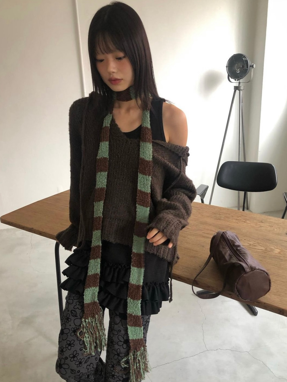hippiedippy☆fringe knit muffler (5color) fringe knit muffler (5color) - hippiedippy 히피디피