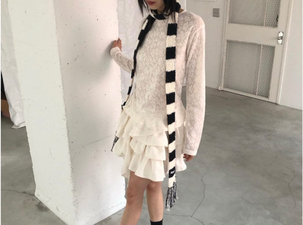 hippiedippy☆fringe knit muffler (5color) fringe knit muffler (5color) - hippiedippy 히피디피