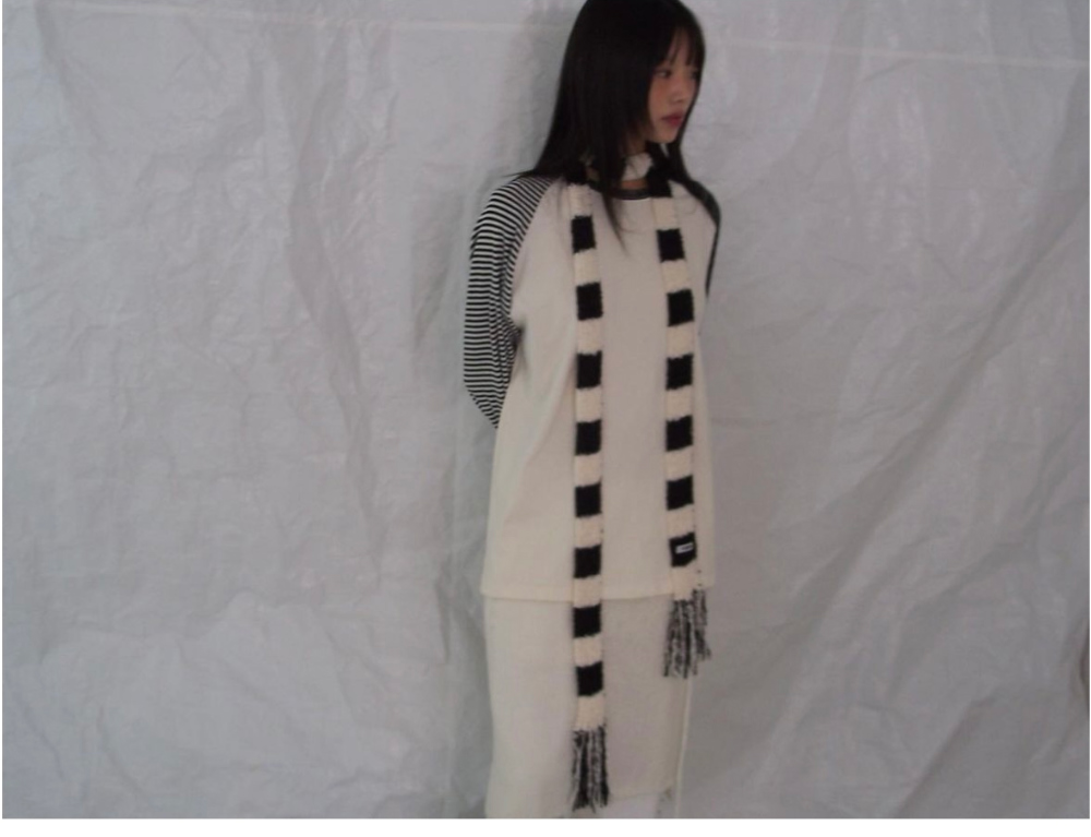 hippiedippy☆fringe knit muffler (5color) fringe knit muffler (5color) - hippiedippy 히피디피