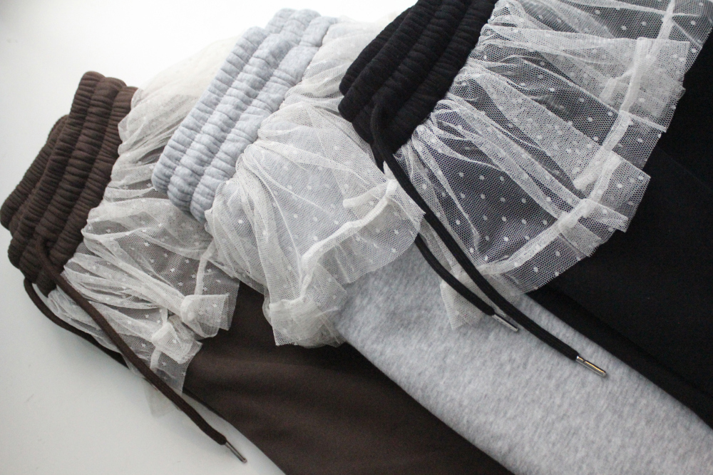 lovely peplum sweatpants (3color) 상세 이미지 1