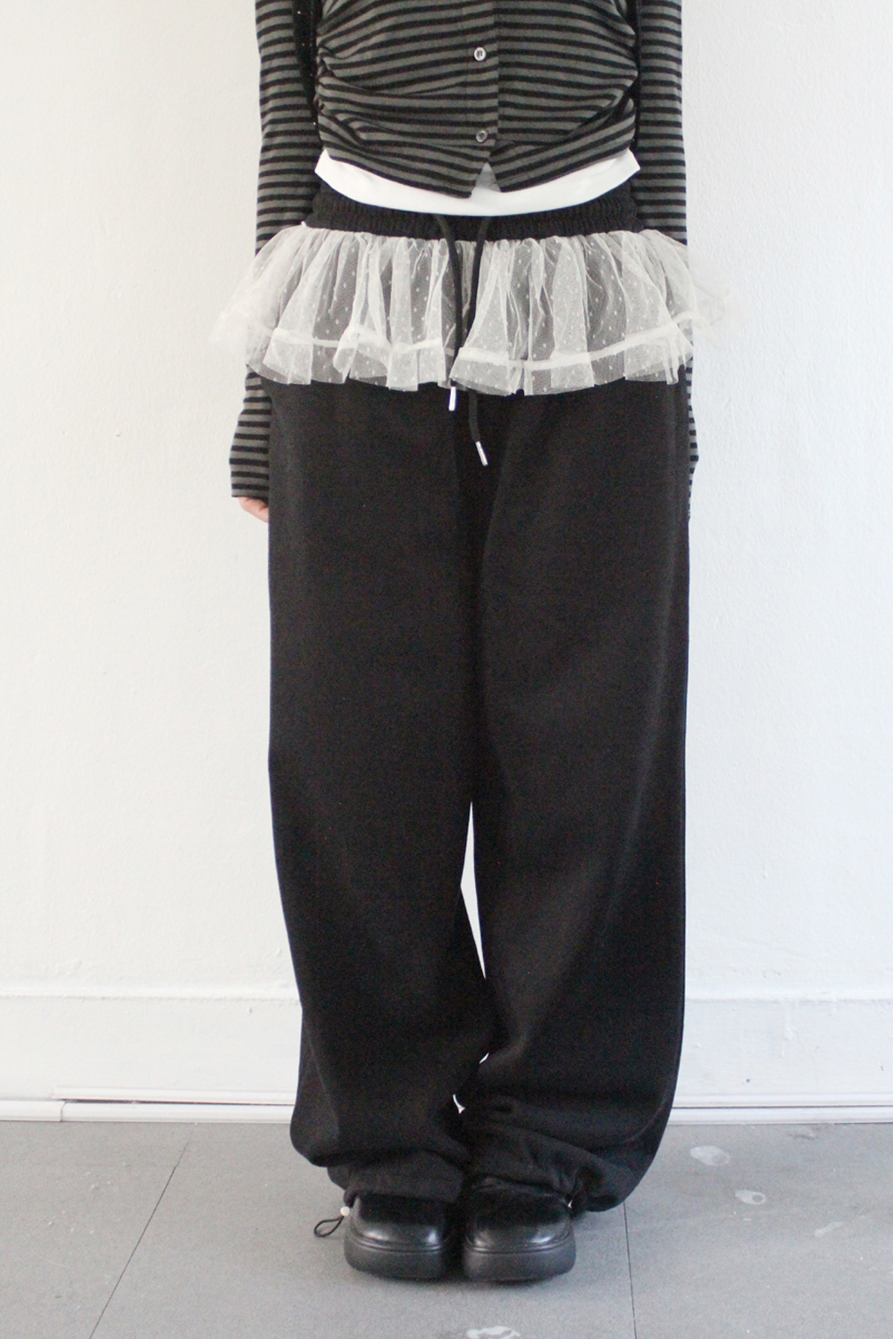 lovely peplum sweatpants (3color) 상세 이미지 4