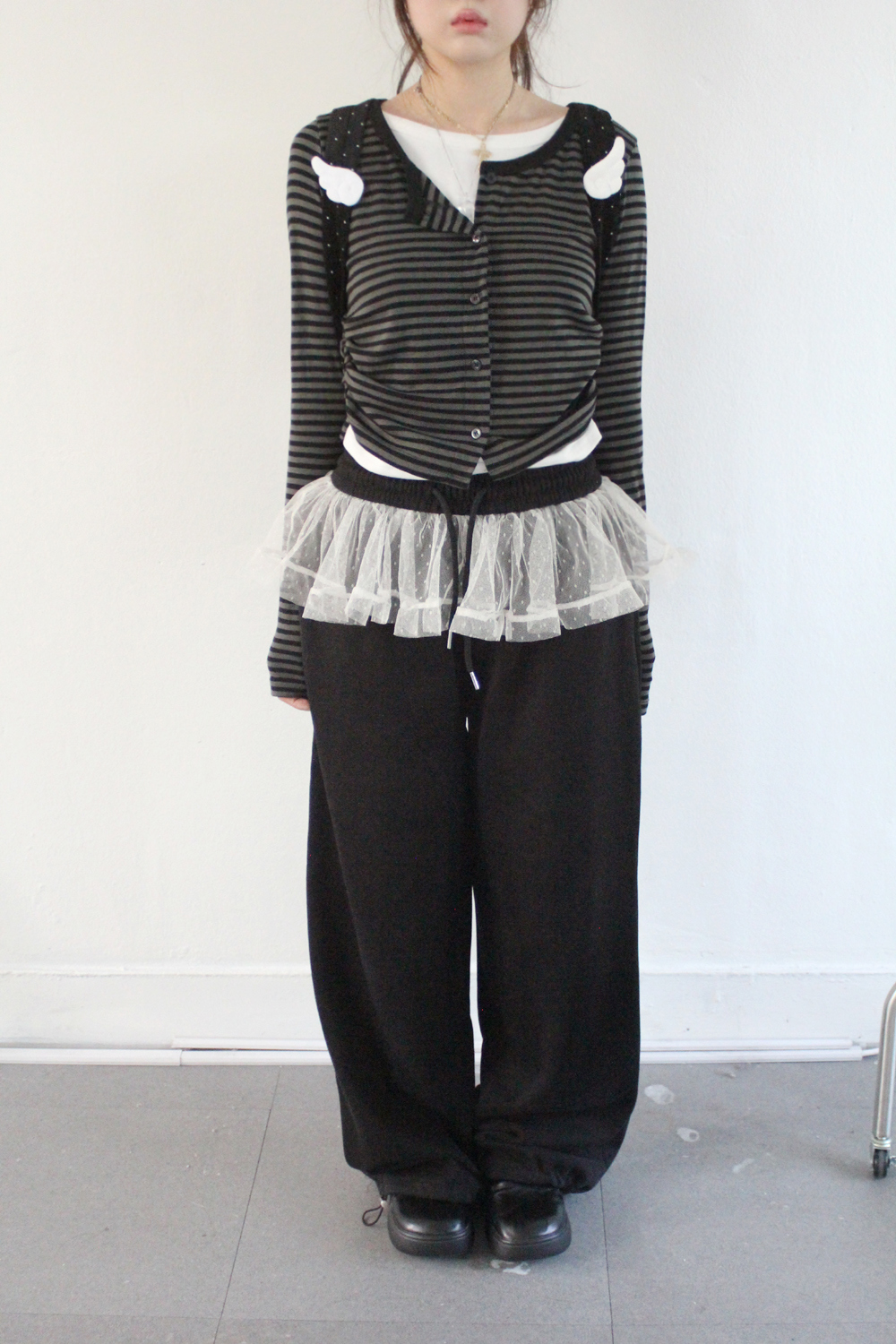 lovely peplum sweatpants (3color) 상세 이미지 3