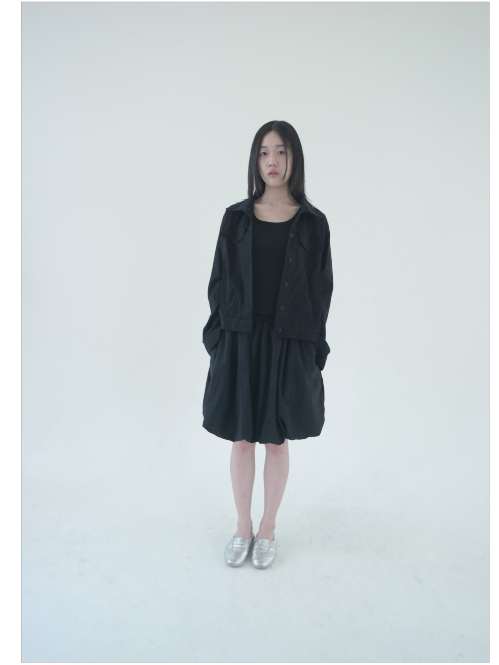 【hippiedippy】nylon pumpkin skirt nylon pumpkin skirt (3color) - hippiedippy 히피디피