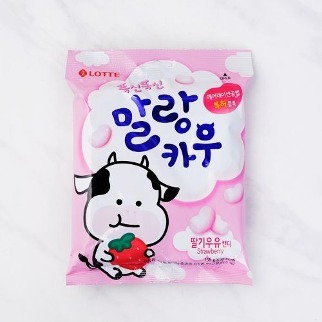 Lotte Soft Candy Strawberry 79gm_exp date 2024. 09. 25 [8801062013395]