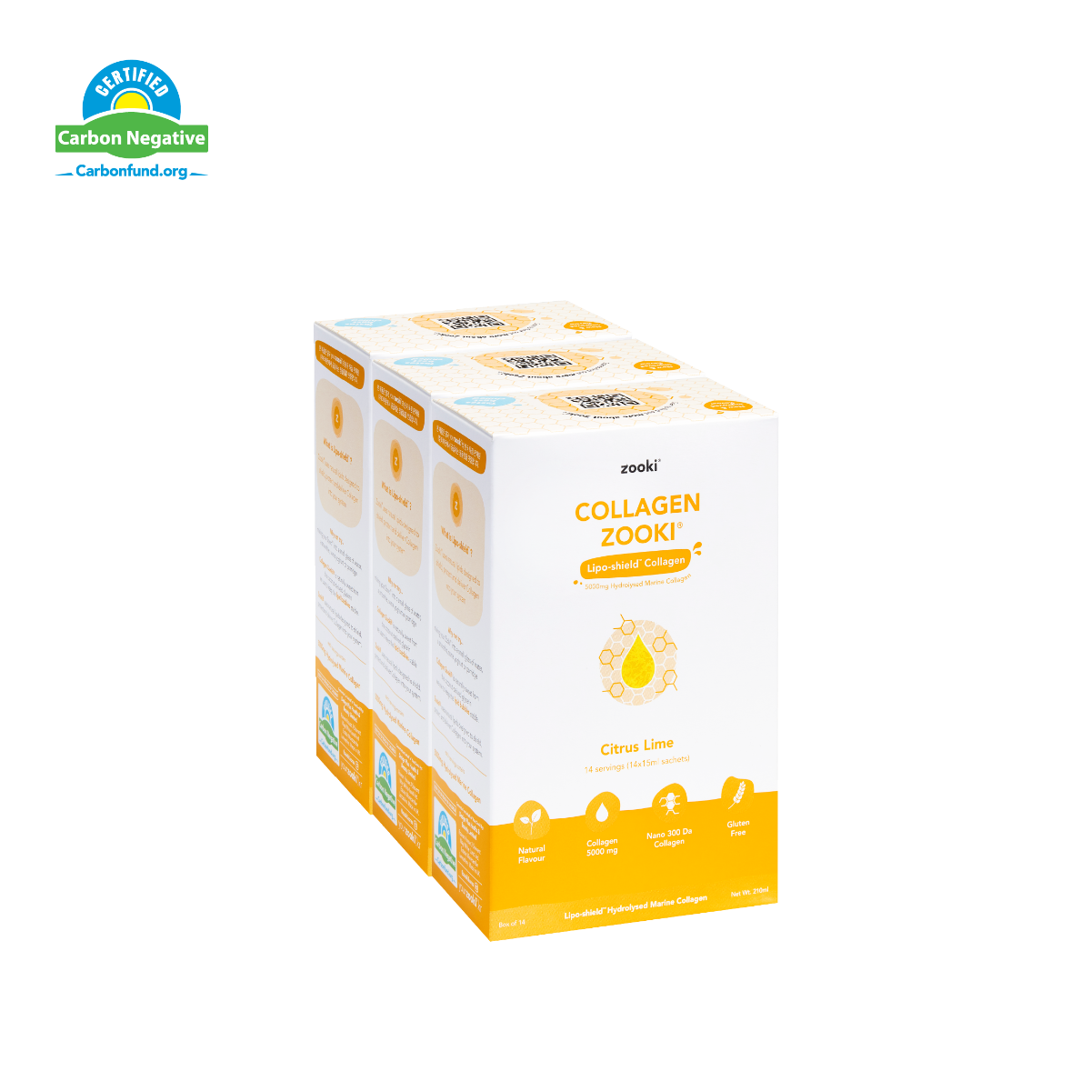 유어주키 리포조말 콜라겐 300Da 초저분자 5000mg 14 pack (한국 공식 수입원) 3BOX