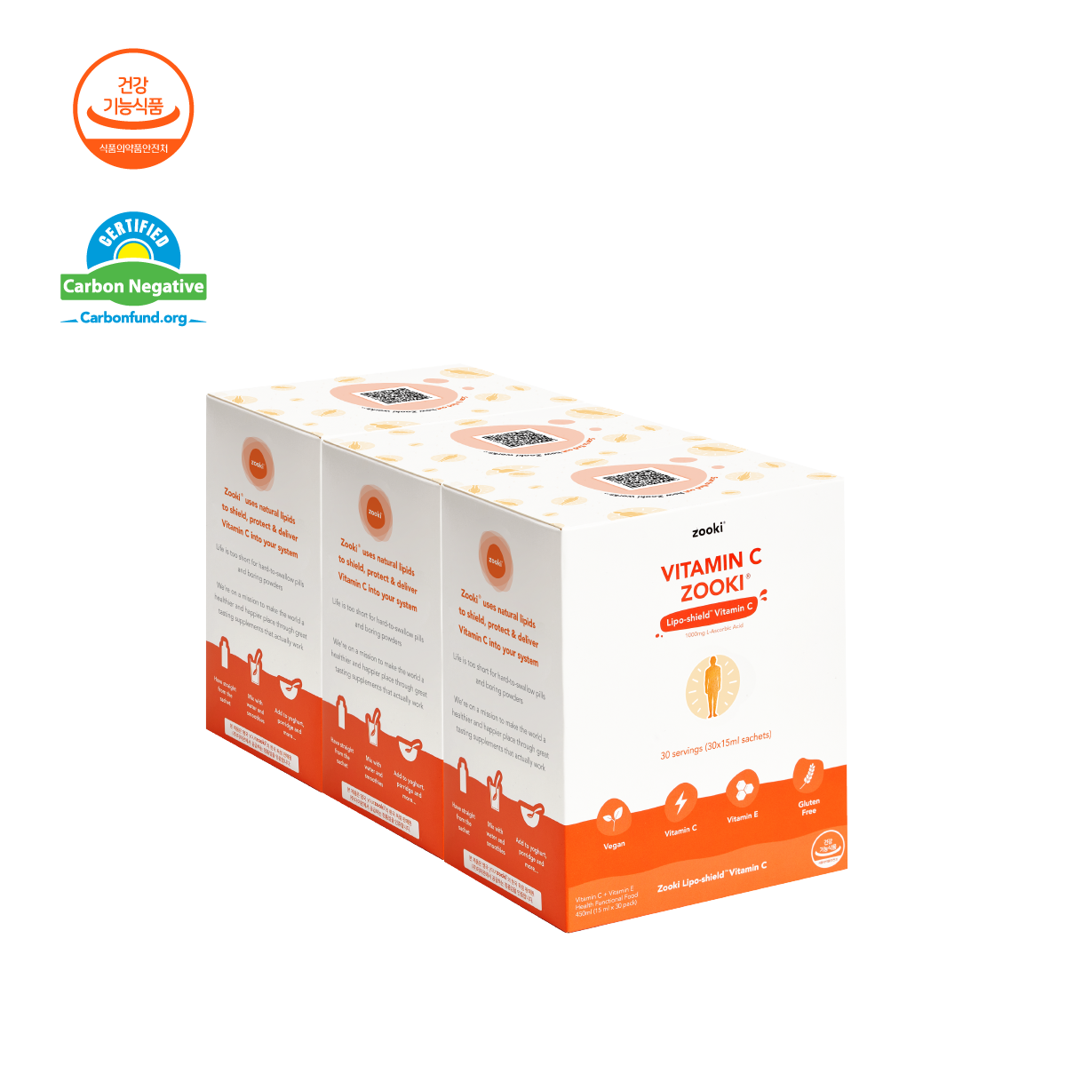 유어주키 리포조말 비타민C 1000mg 30pack (한국 공식 수입원) 3box