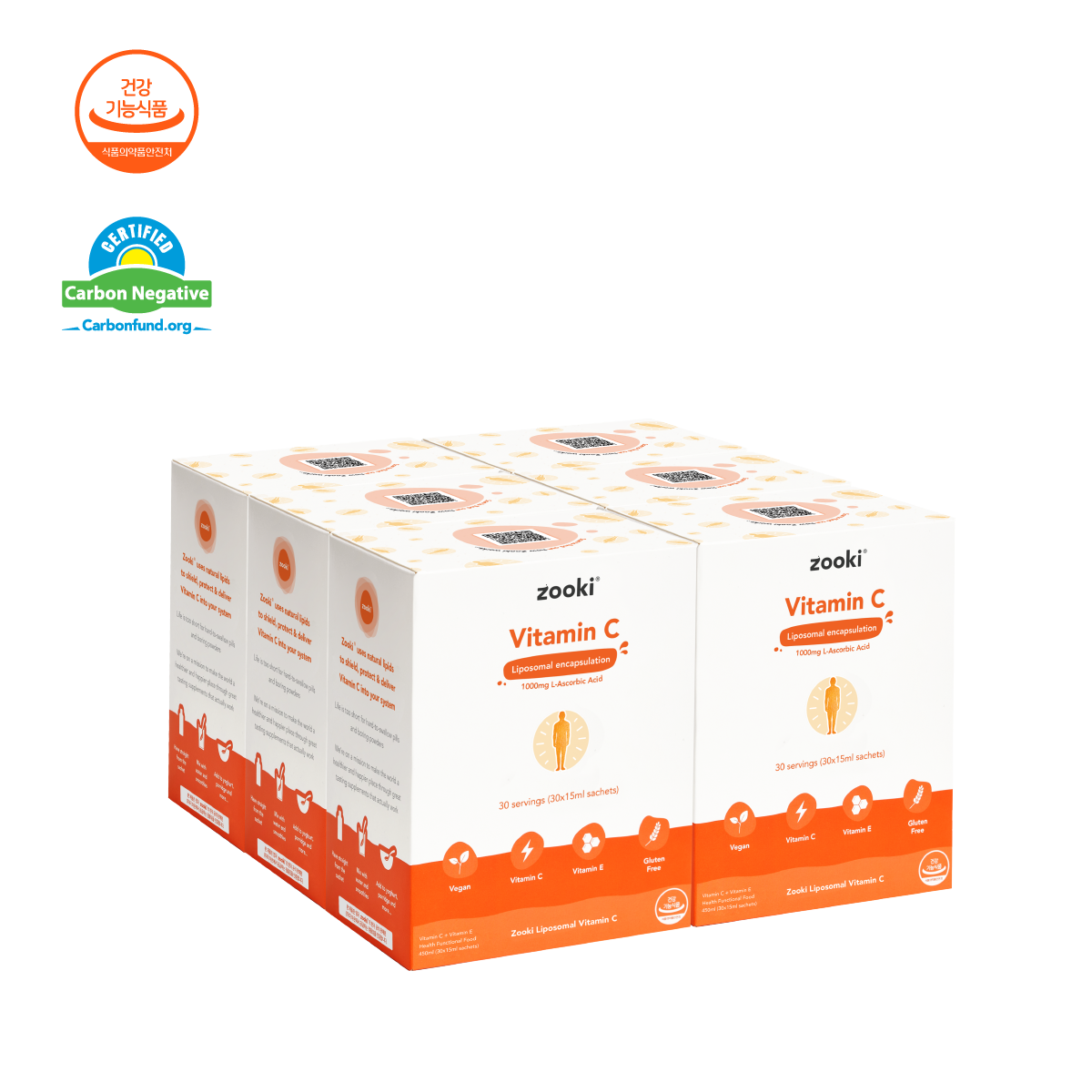 유어주키 리포조말 비타민C 1000mg 30pack (한국 공식 수입원) 6box