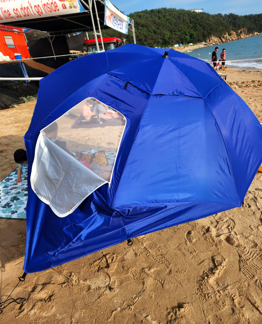 MUAMUA 완전 편리한 1초 설치 우산 텐트 파라솔